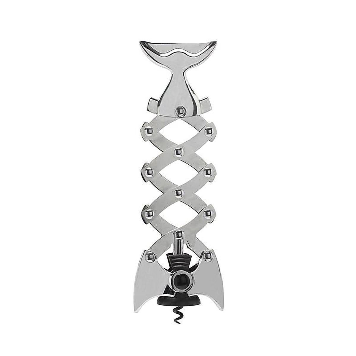 BarY3 BAR-0759 Silver Stainless Steel Corkscrew