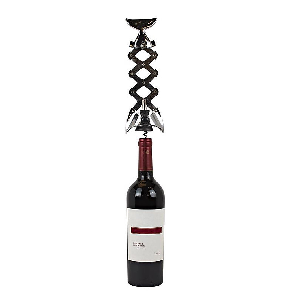 BarY3 BAR-0759 Silver Stainless Steel Corkscrew