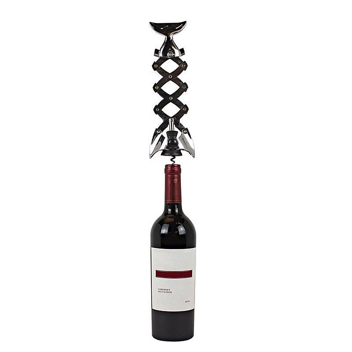 BarY3 BAR-0759 Silver Stainless Steel Corkscrew