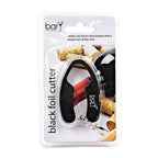 BarY3 BAR-0748 Black Plastic/Stainless Steel Foil Cutter