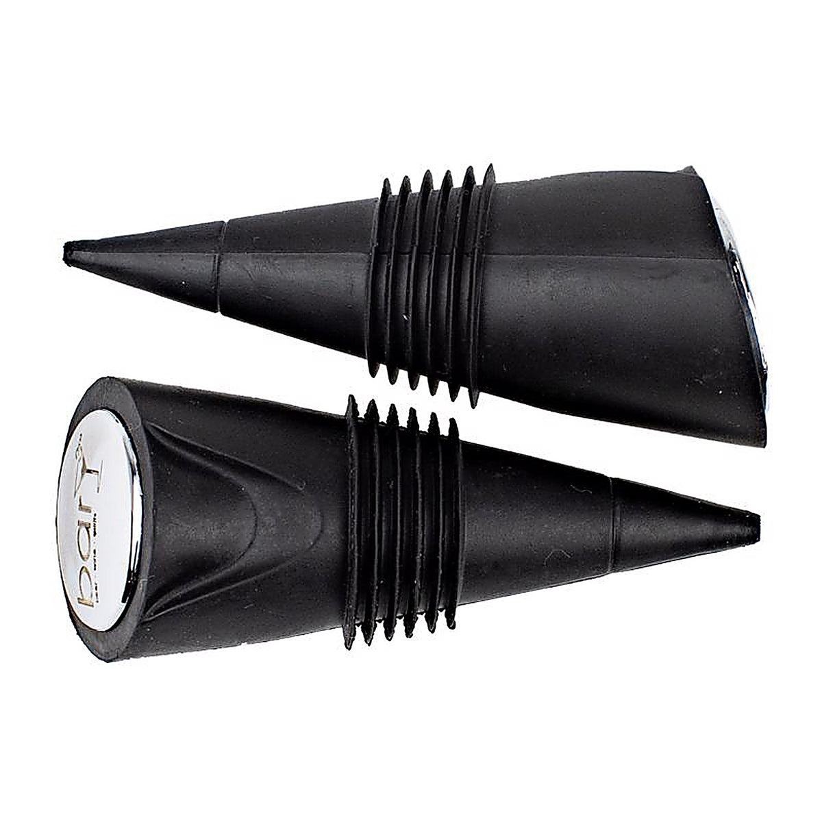 BarY3 BAR-0756 Black Stainless Steel/Silicone Wine Stopper