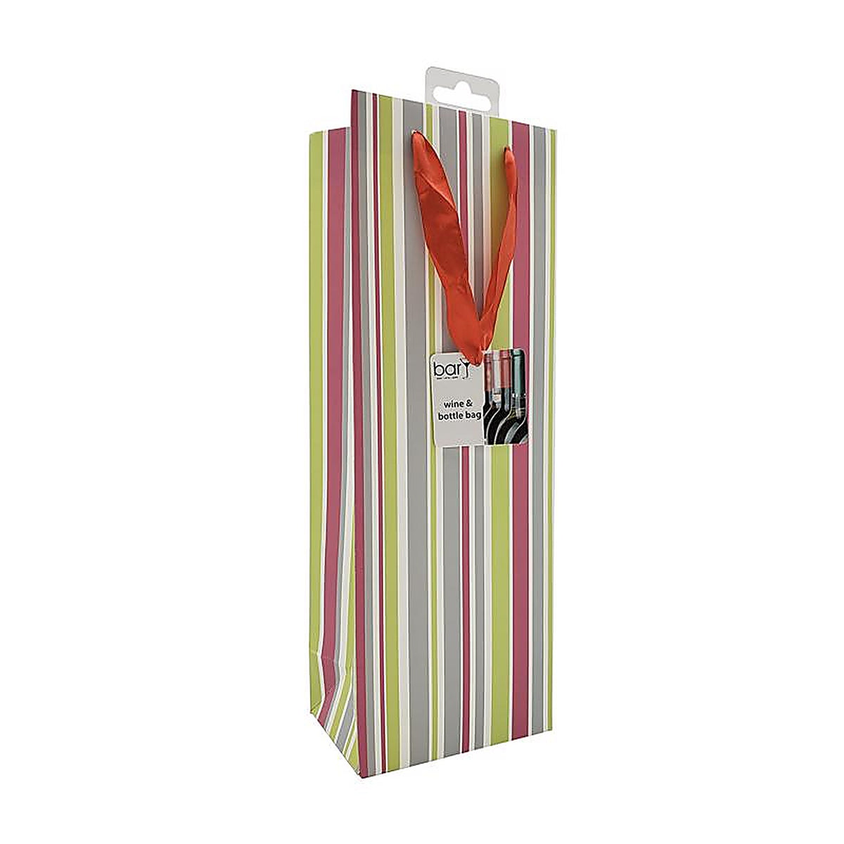 BarY3 BAR-0403 12 lb. capacity Multicolored Paper Bottle Gift Bag