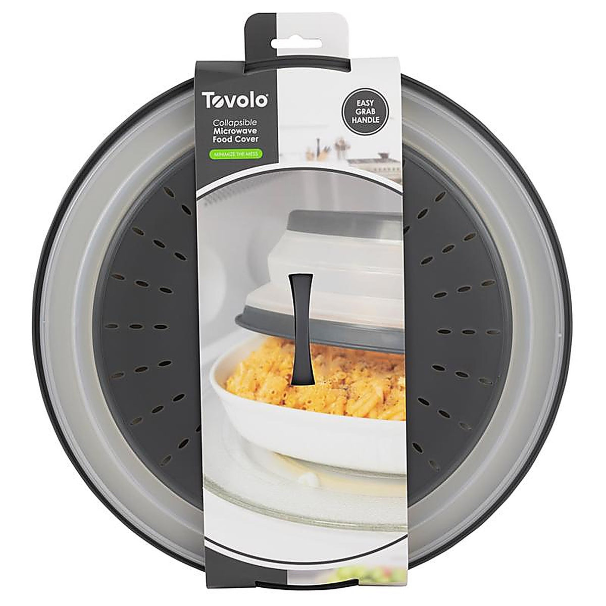 Tovolo 47005-200 12.46 in. W X 12.46 in. L Gray/White Plastic Microwave Collapsible Food Cover