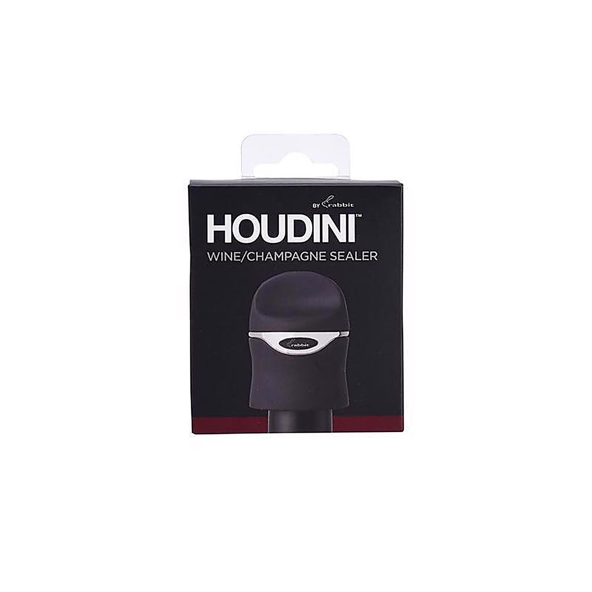Houdini 5273272 Black Plastic/Silicone Champagne Sealer