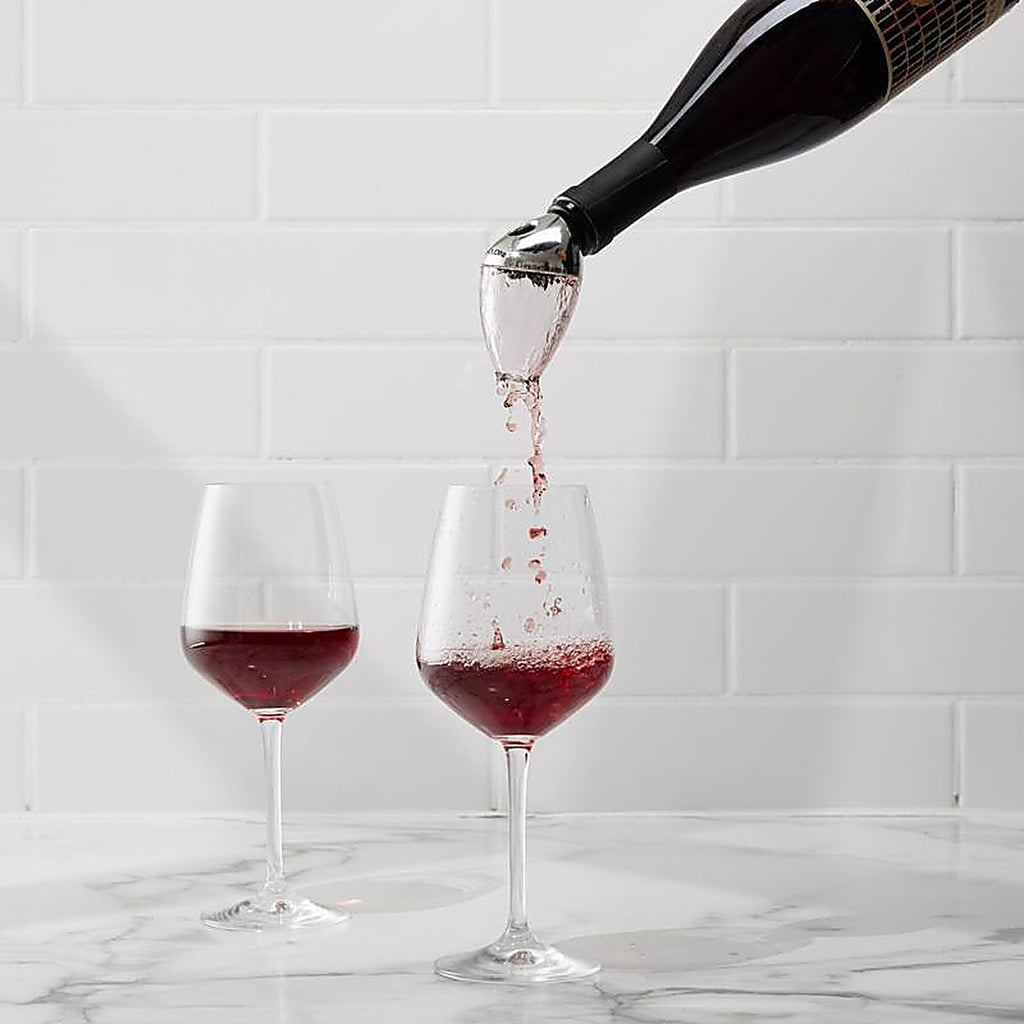 Houdini W9112 Deluxe 16 oz Silver Chrome Aerating Wine Pourer