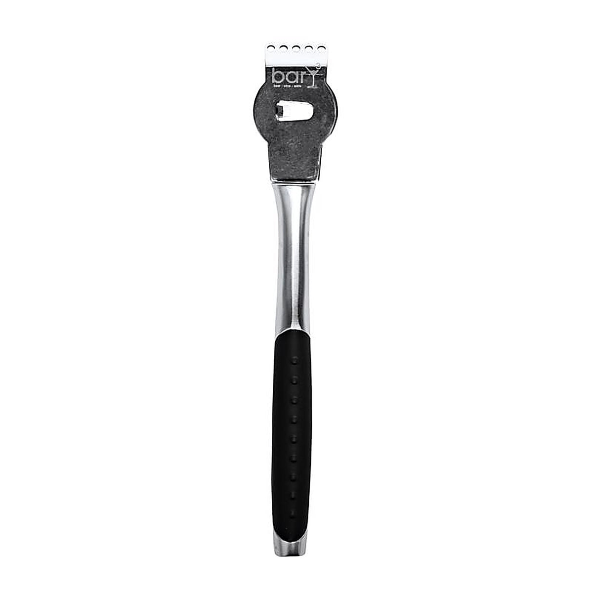 BarY3 BAR-0755 Black/Silver Stainless Steel Lemon Zester
