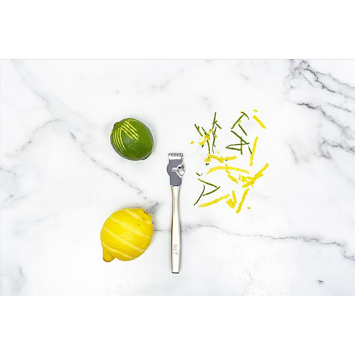 BarY3 BAR-0755 Black/Silver Stainless Steel Lemon Zester