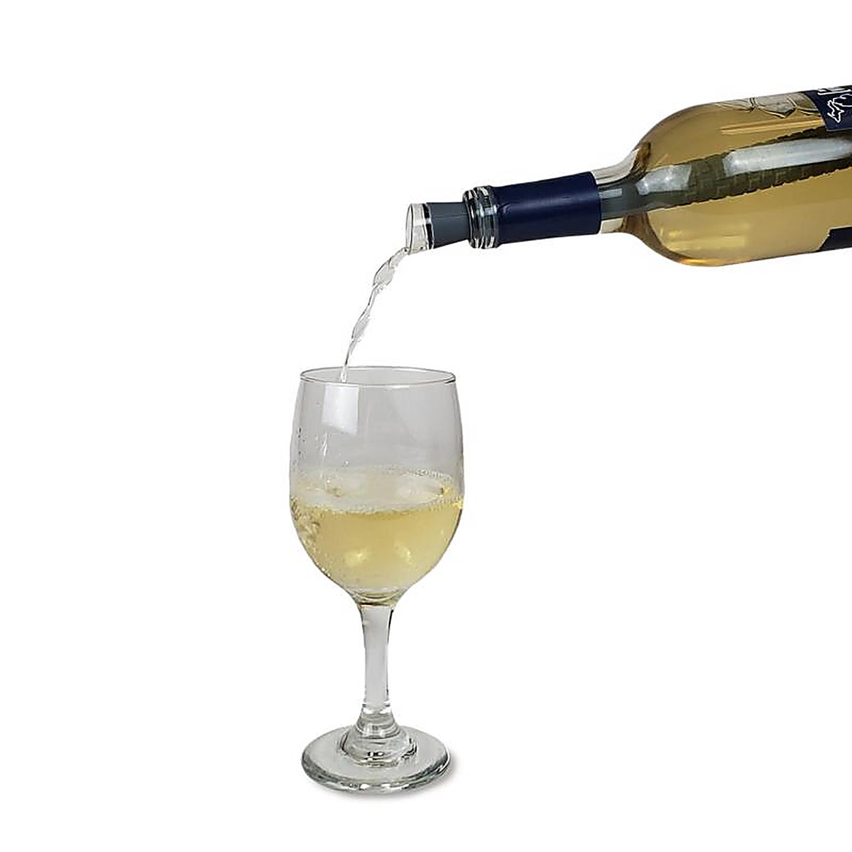 BarY3 BAR-0663 Black/Clear Silicone Wine Chill Stick and Pourer