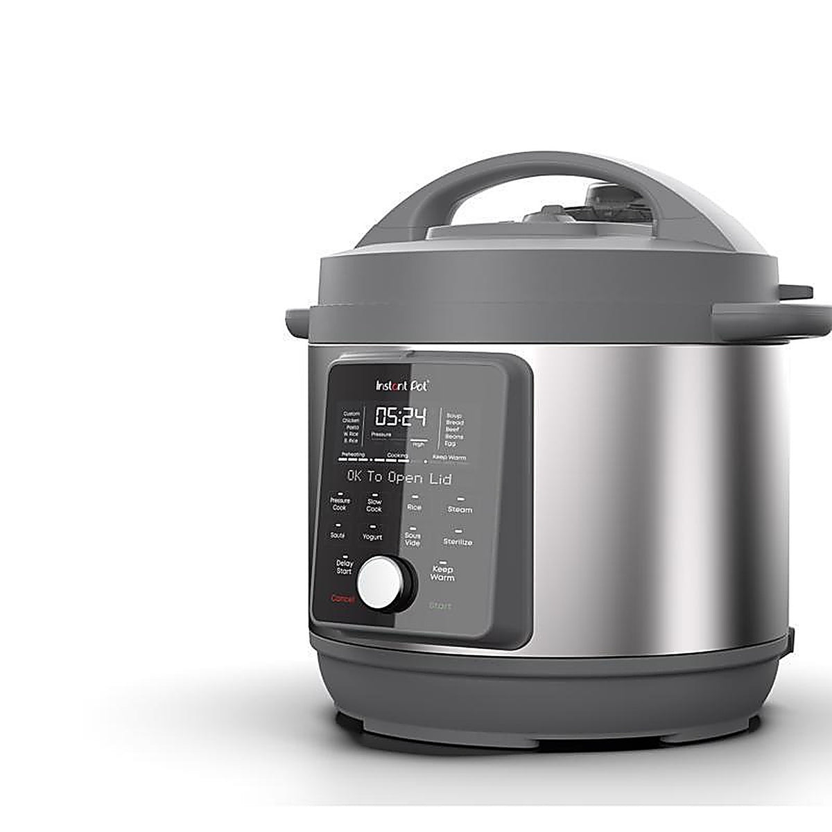 Instant Pot 112-0169-01 Duo Plus Stainless Steel Digital Pressure Cooker 6 qt Black/Silver