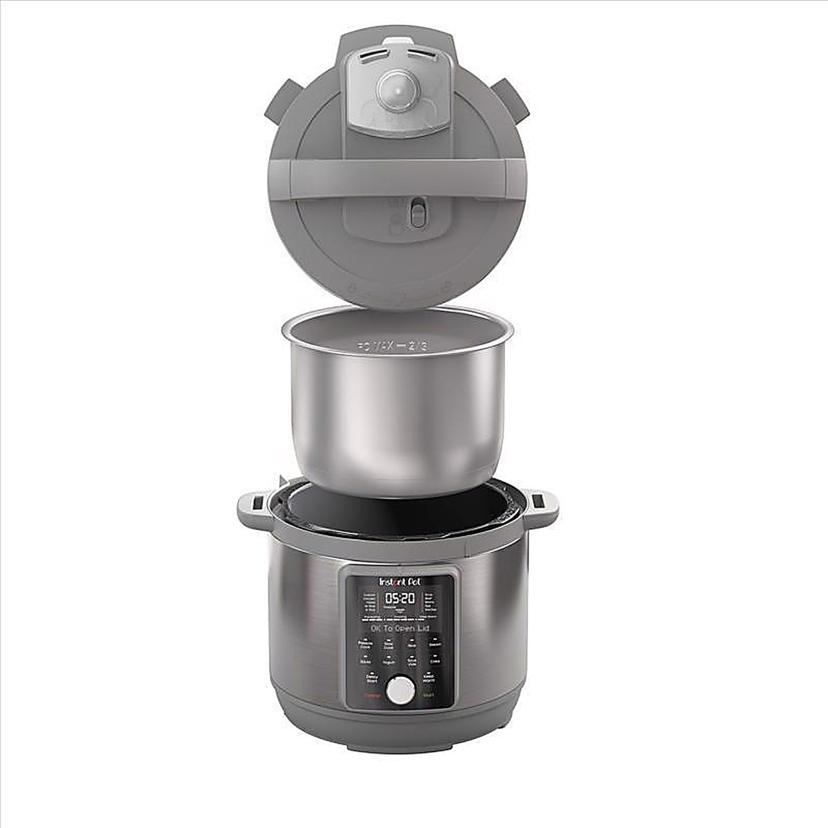 Instant Pot 113-0058-01 Duo Plus Aluminum/Stainless Steel Digital Pressure Cooker 8 qt Black/Silver