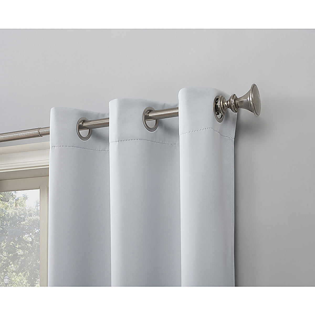 Sun Zero - AC-NRWCH63WHT - Norwich White Blackout Curtains 80 In. W X 63 In. L