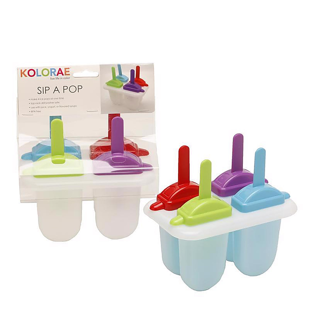 Blueoco - KOL-0028 - Kolorae Assorted Polypropylene Sip a Pop Ice Mold