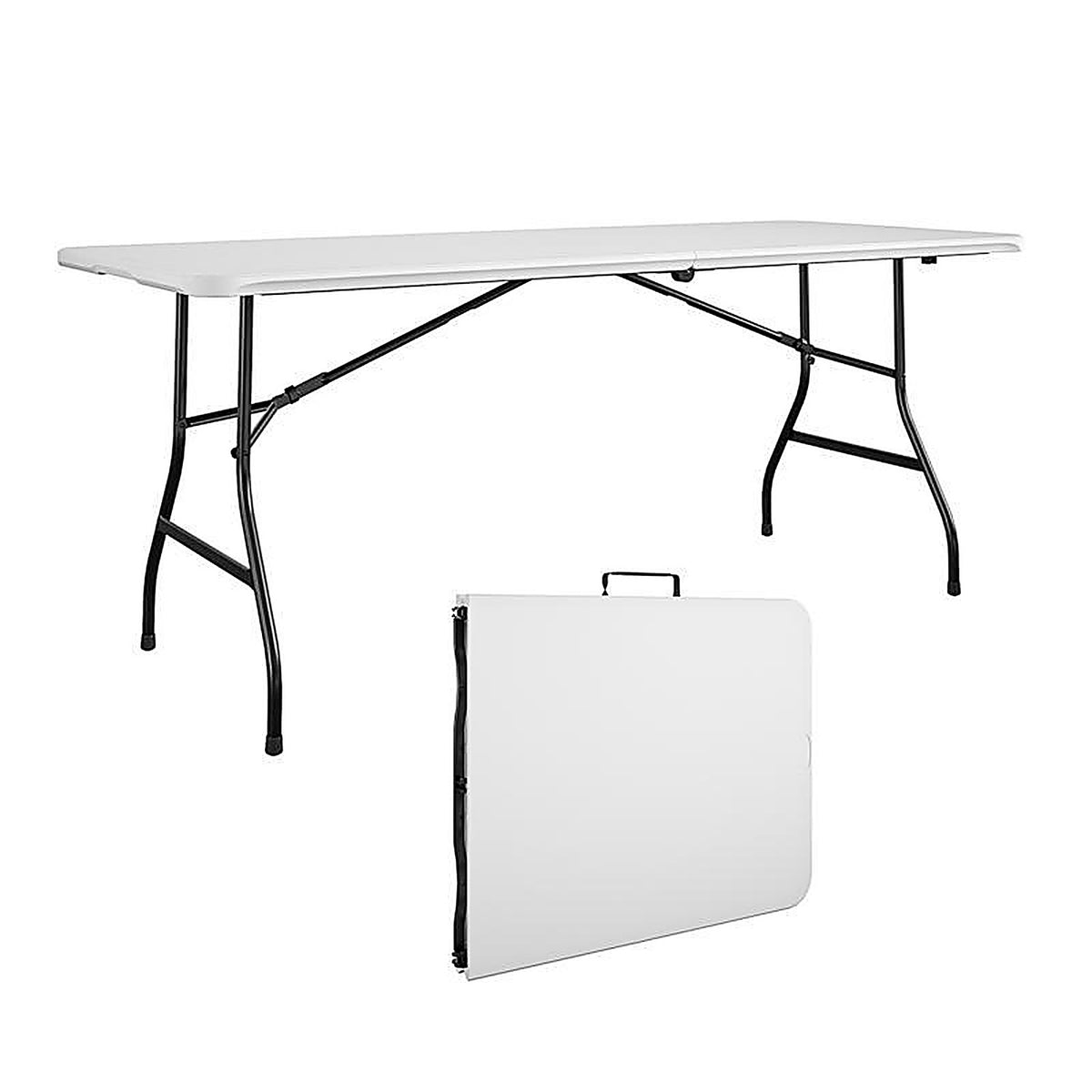 Cosco 14-682-WSP2 Casual 29.69 in. W X 72 in. L Rectangular Folding Buffet Table
