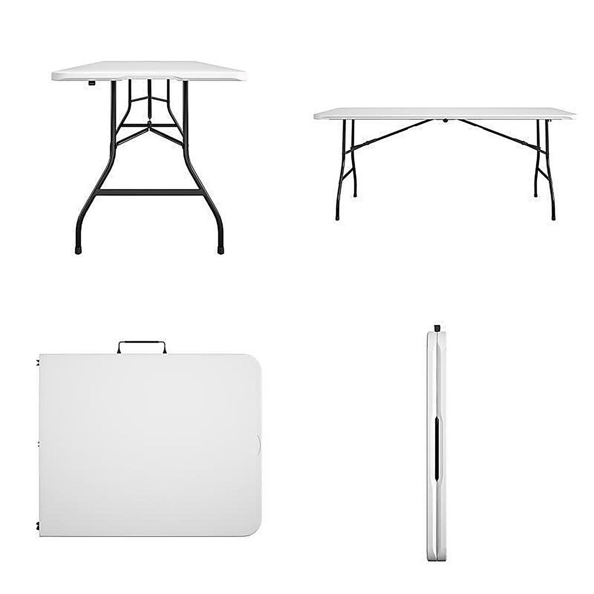 Cosco 14-682-WSP2 Casual 29.69 in. W X 72 in. L Rectangular Folding Buffet Table