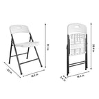 Cosco 14-833-WSP4 White Folding Chair