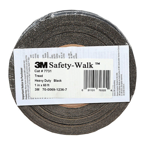 3M 07731 Safety-Walk Black Anti-Slip Tape 1 in. W x 60 ft. L 1/Pack