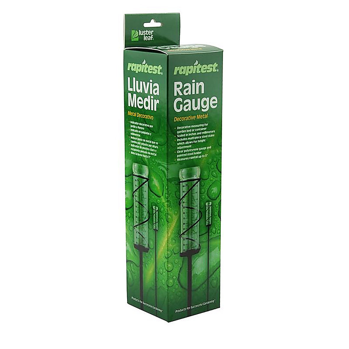 Luster Leaf 1646 Decorative Rain Gauge Stake 2 in. W x 5 in. L