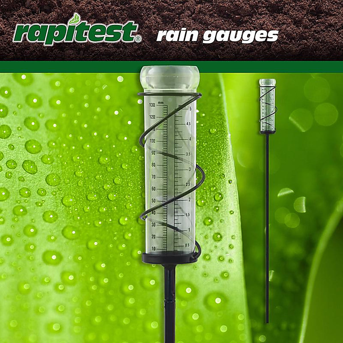 Luster Leaf 1646 Decorative Rain Gauge Stake 2 in. W x 5 in. L