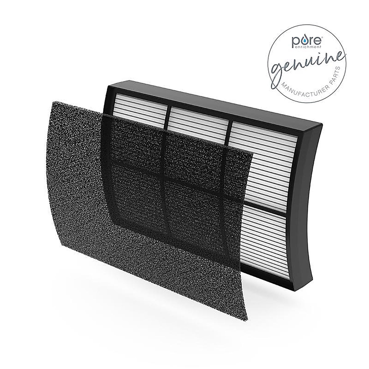 Pure Enrichment - PECOMFIL - Purezone 5-3/4 In. H X 1/4 In. W Rectangular Hepa Air Purifier Filter 1 Pack