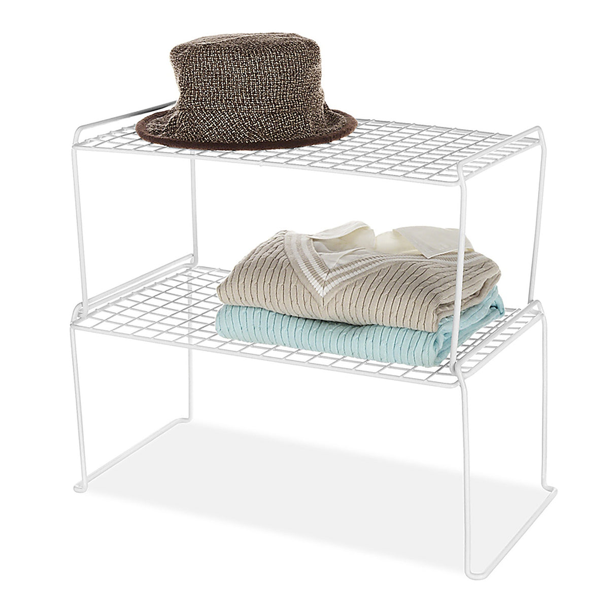Whitmor 6023-3121 9 in. H X 20 in. W X 12 in. L White Stackable Shelf