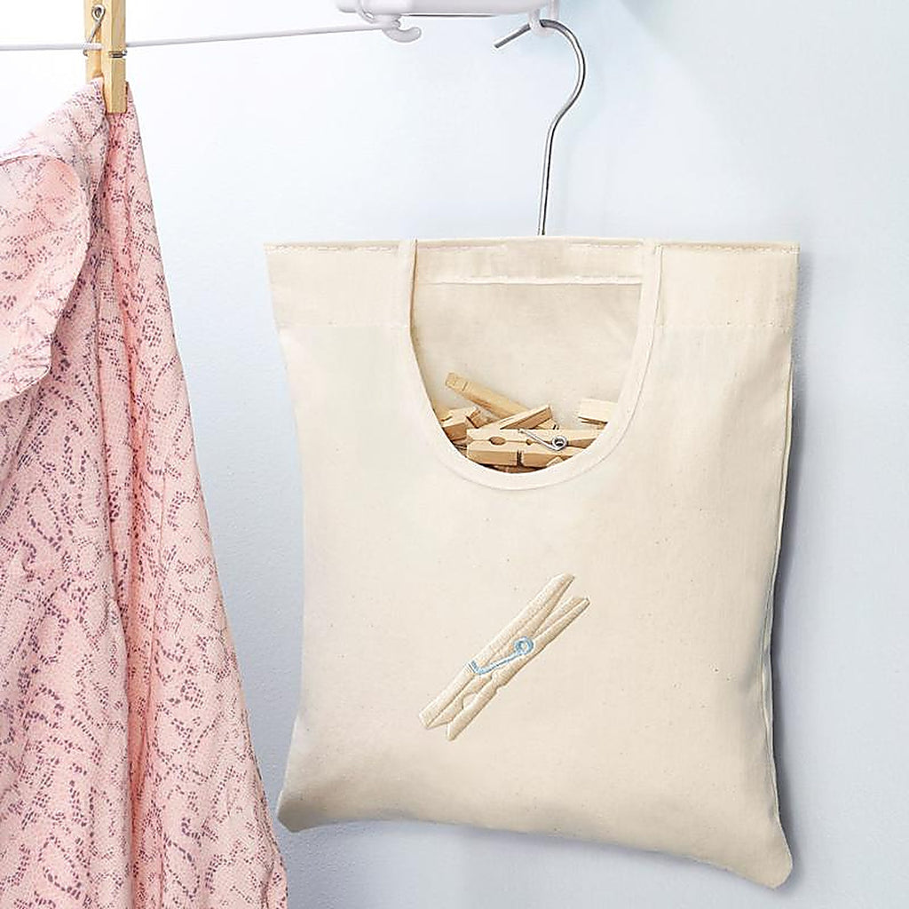 Whitmor 6462-789 Cotton Clothes Pin Bag