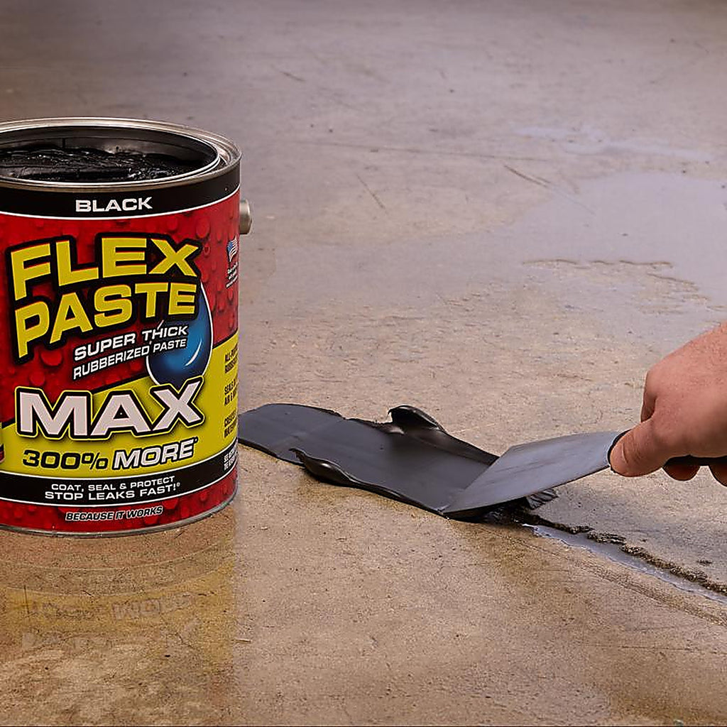 Flex Seal PFSMAXBLK01 FLEX PASTE MAX Black Rubber Coating 12 lb