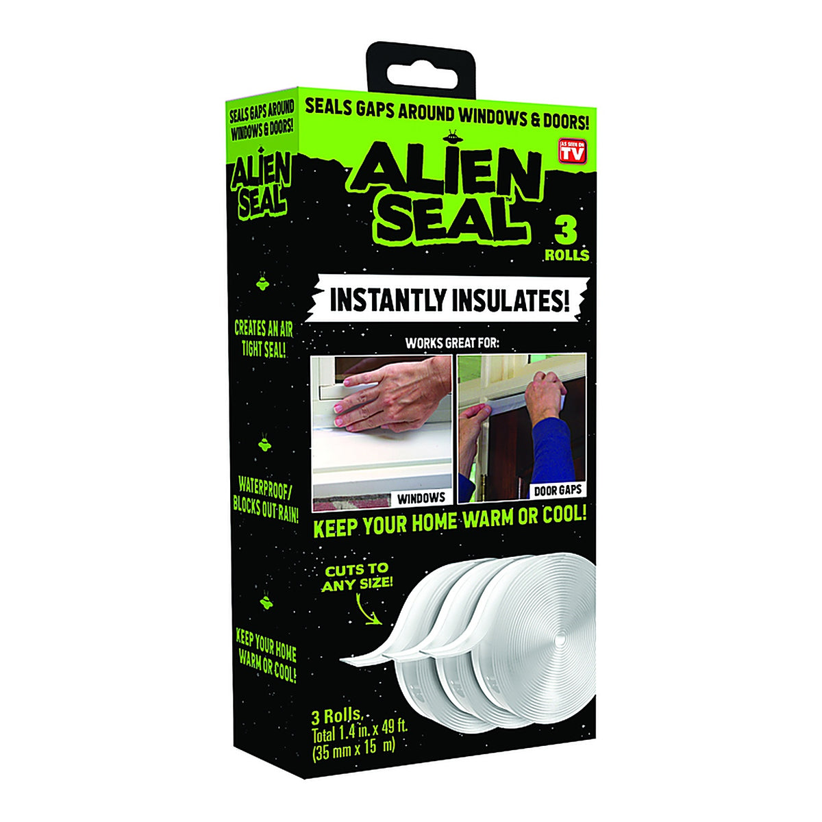 Alien Seal - 7688 - 1.4 In. W X 49 Ft. L Clear Sealing Tape