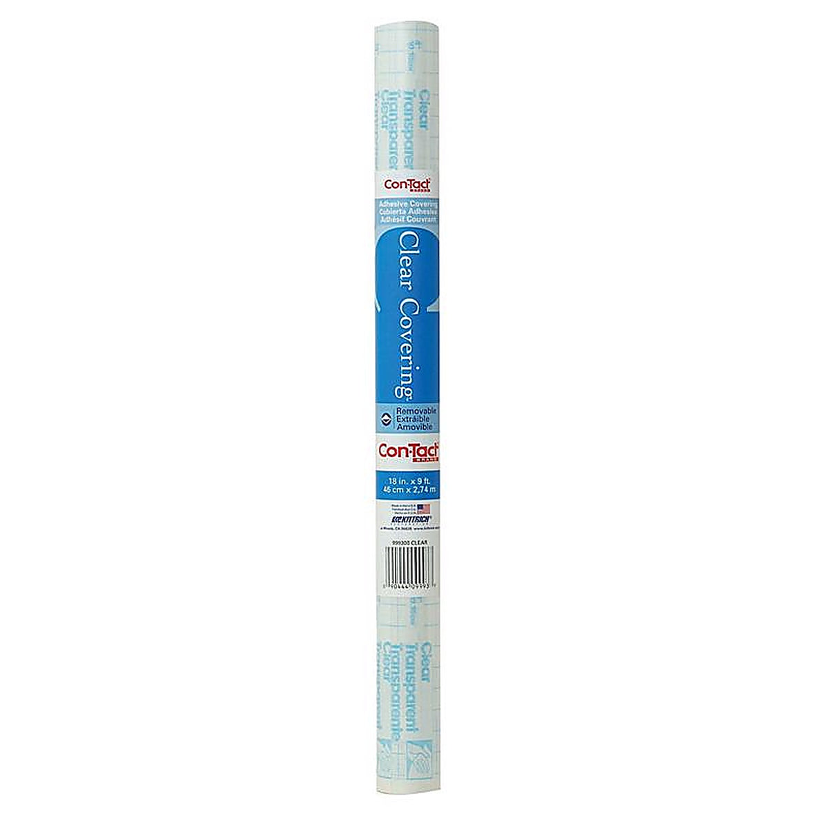 Con-Tact 09F-C9993-12 Clear Covering 9 ft. L x 18 in. W Clear Self-Adhesive Shelf Liner