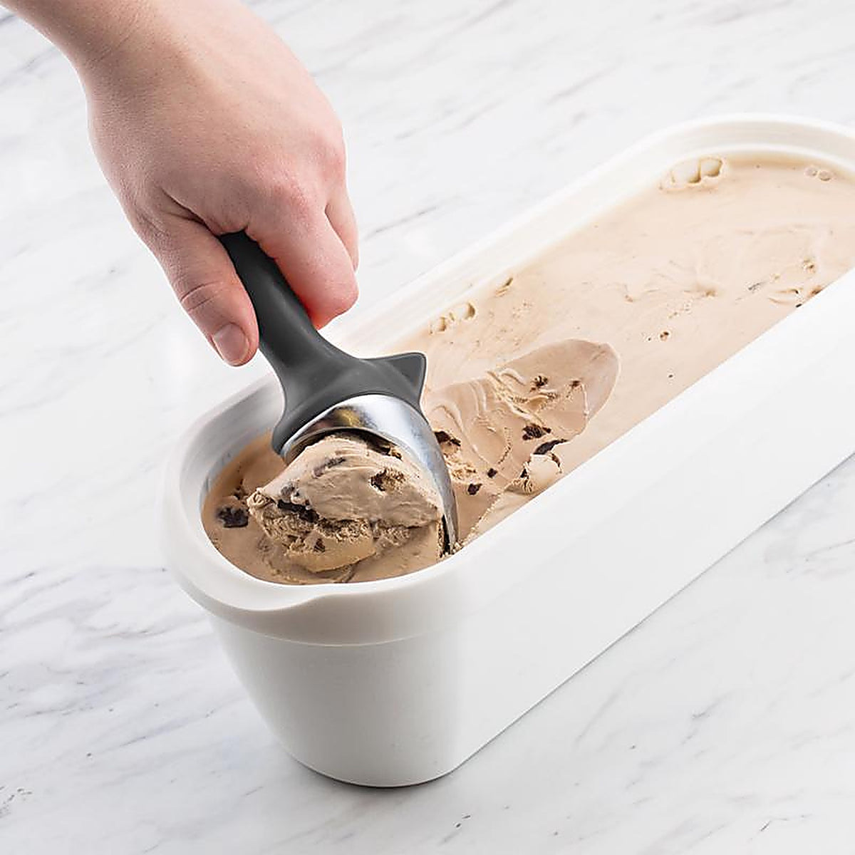 Tovolo - 43001-200 - Charcoal Zinc Alloy Tilt Up Ice Cream Scoop