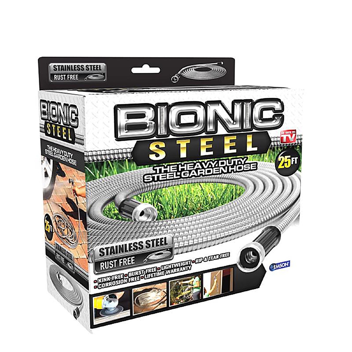 Bionic Steel - 2425 - Pro 5/8 In. D X 25 Ft. L Heavy Duty Commercial Grade Garden Hose