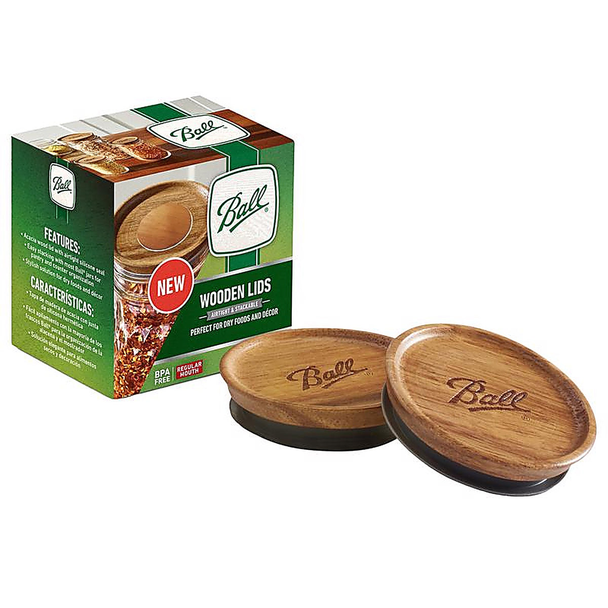 Ball 2141327 Regular Mouth Storage Lid 3 pk