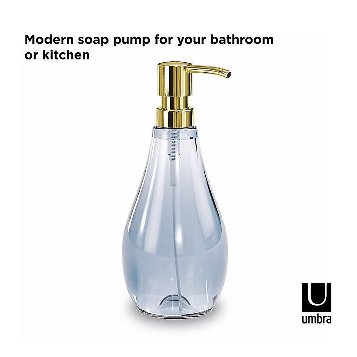 Umbra 020163-1191 Denim Acrylic Lotion/Soap Dispenser