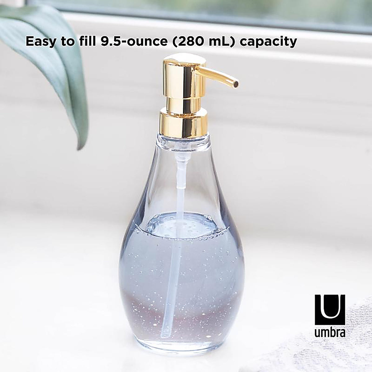 Umbra 020163-1191 Denim Acrylic Lotion/Soap Dispenser