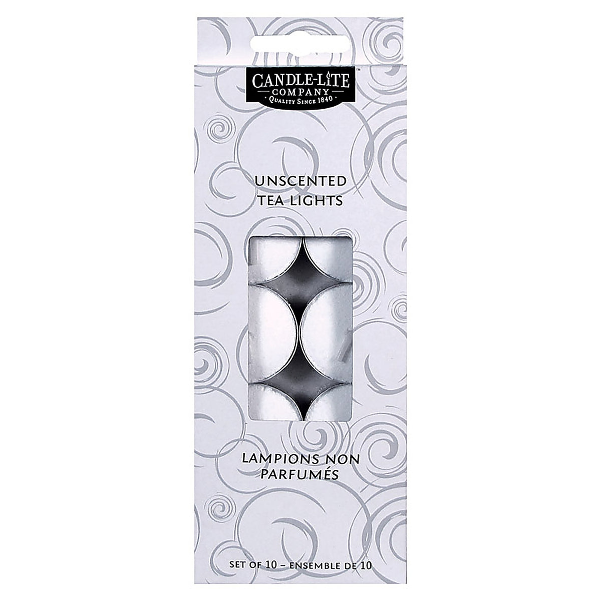 Candle-Lite - 4542595 - White Unscented Scent Tea Light Candle