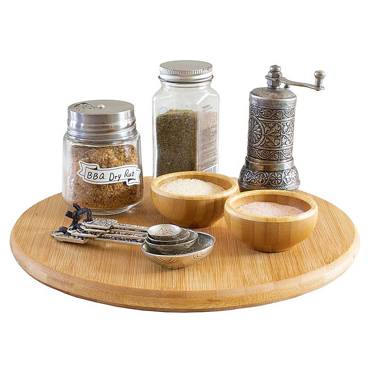 Totally Bamboo - 20-7513 - Tb Home Brown 1 In. H X 10 In. D Bamboo Lazy Susan