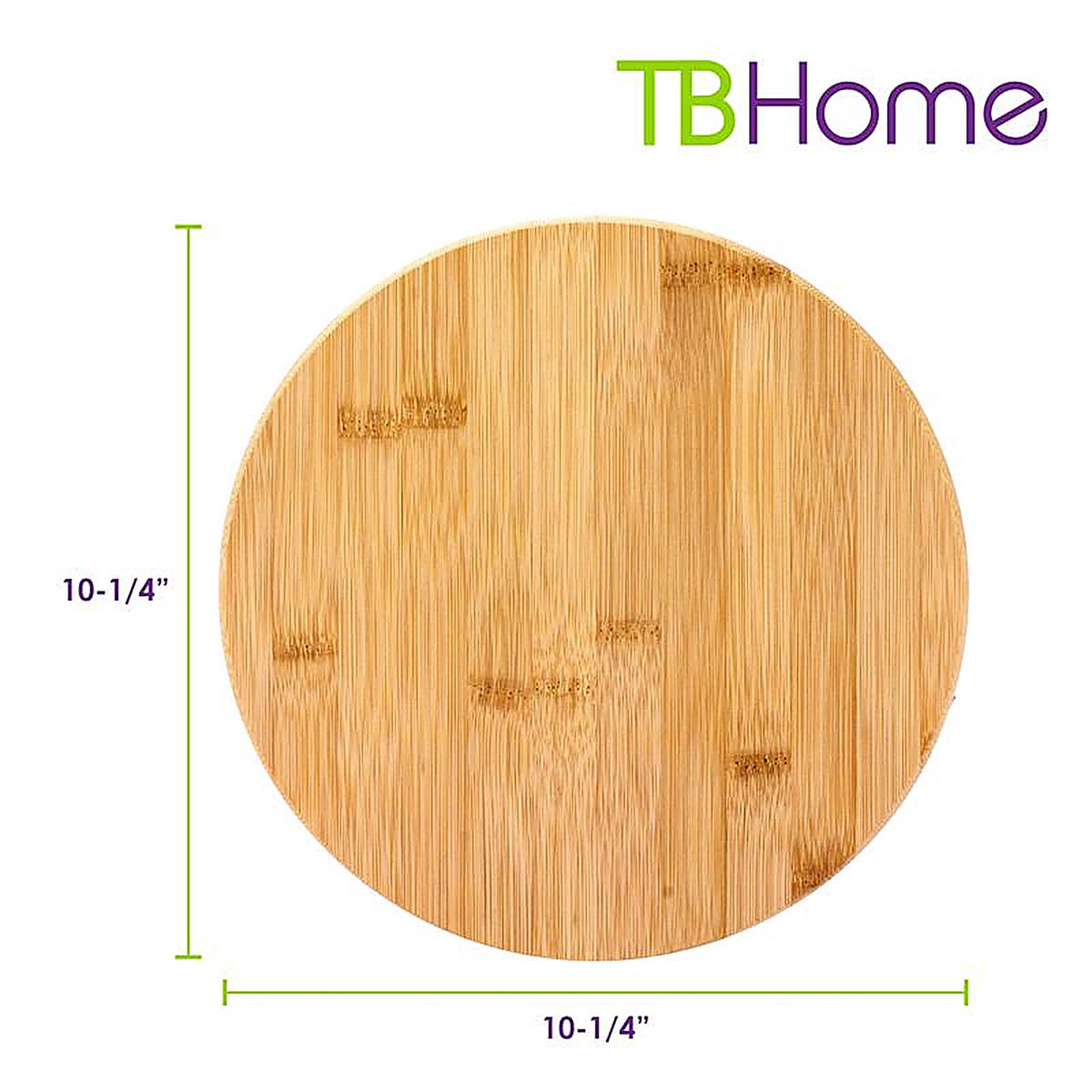 Totally Bamboo - 20-7513 - Tb Home Brown 1 In. H X 10 In. D Bamboo Lazy Susan