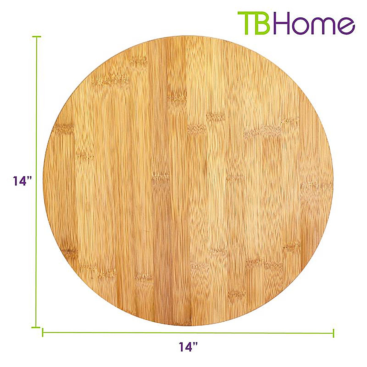 Totally Bamboo - 20-7514 - Tb Home Brown 1 In. H X 14 In. D Bamboo Lazy Susan