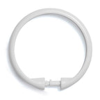 Kenney KN61217V2 White Plastic Shower Curtain Rings 12 pk