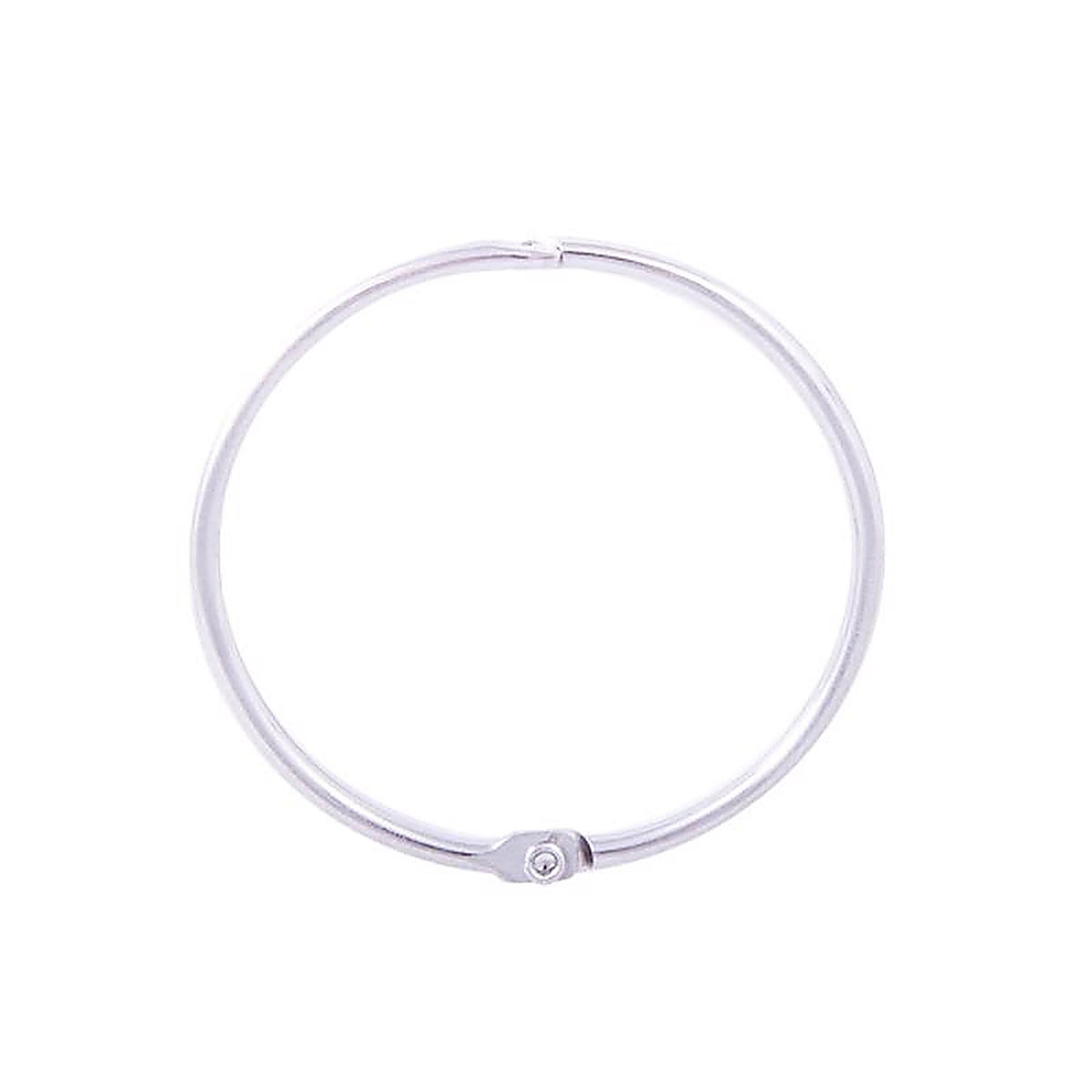 Kenney KN96004 Chrome Silver Steel Shower Curtain Rings 12 pk