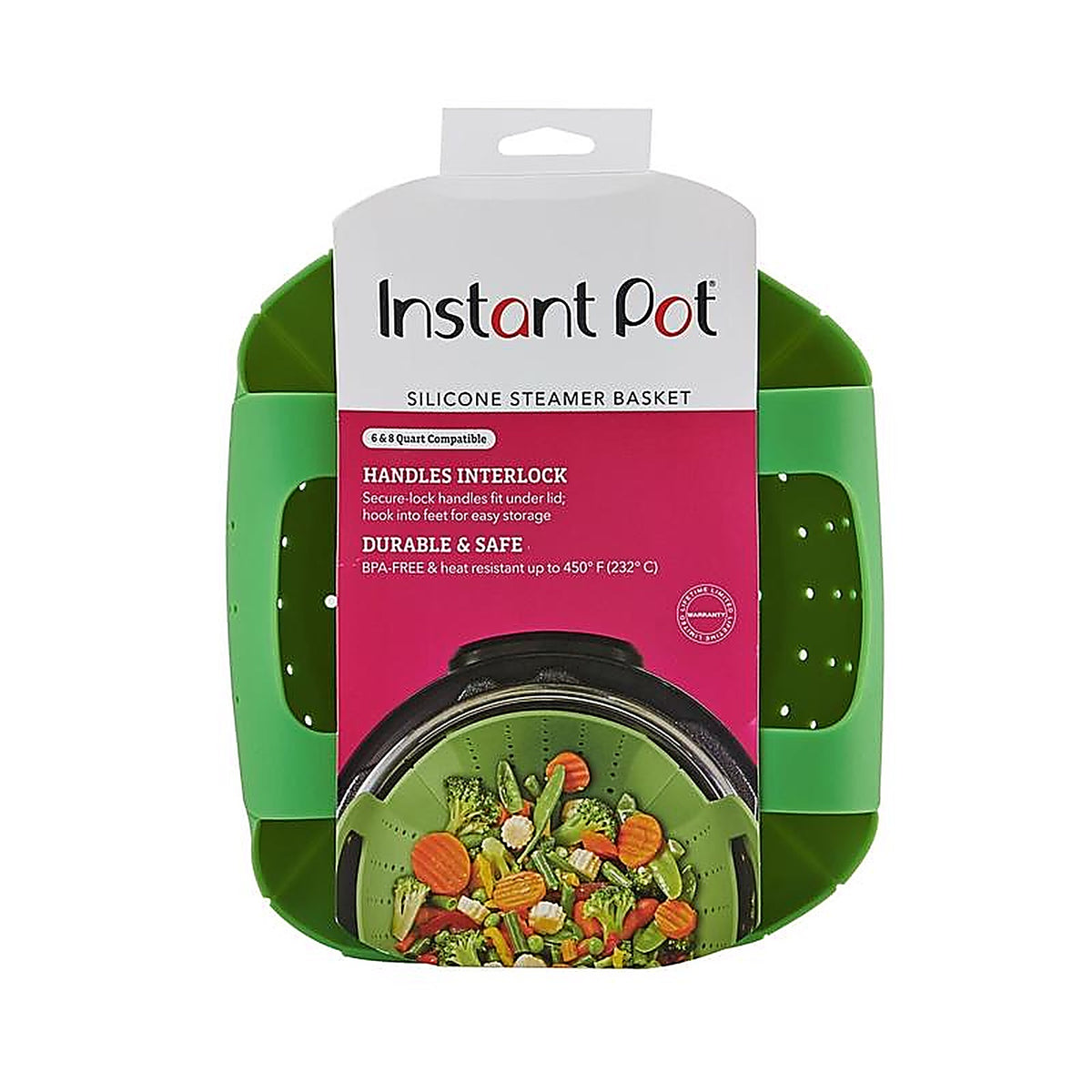 Instant Pot 5252049 Green Silicone Steamer Basket