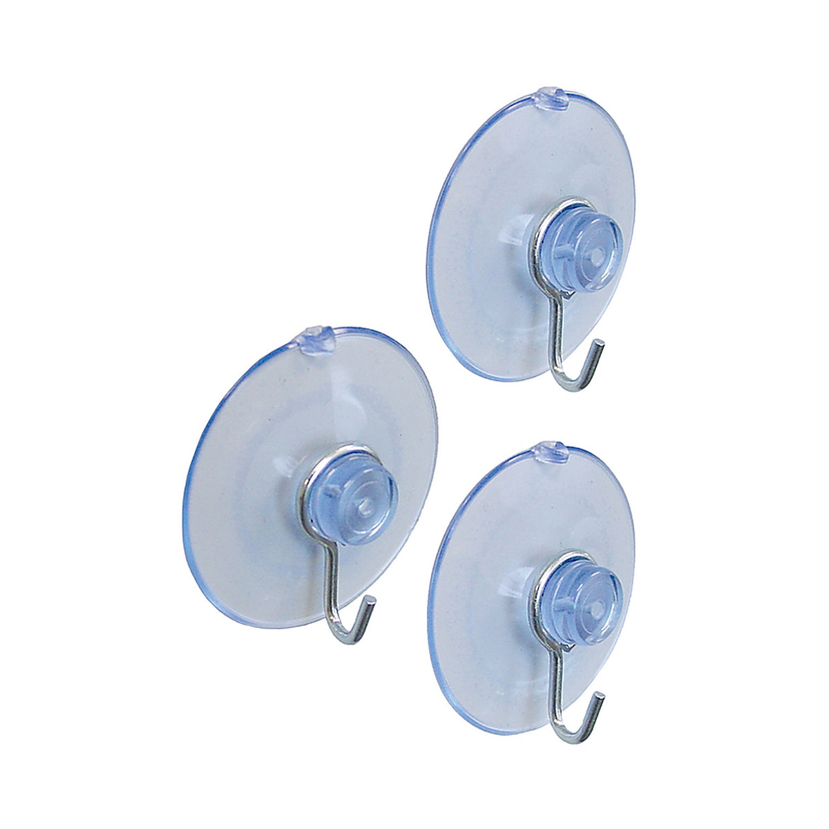 Crawford SCM3 Medium Plastic Suction Cup Hook 1.6 in. L 3 pk