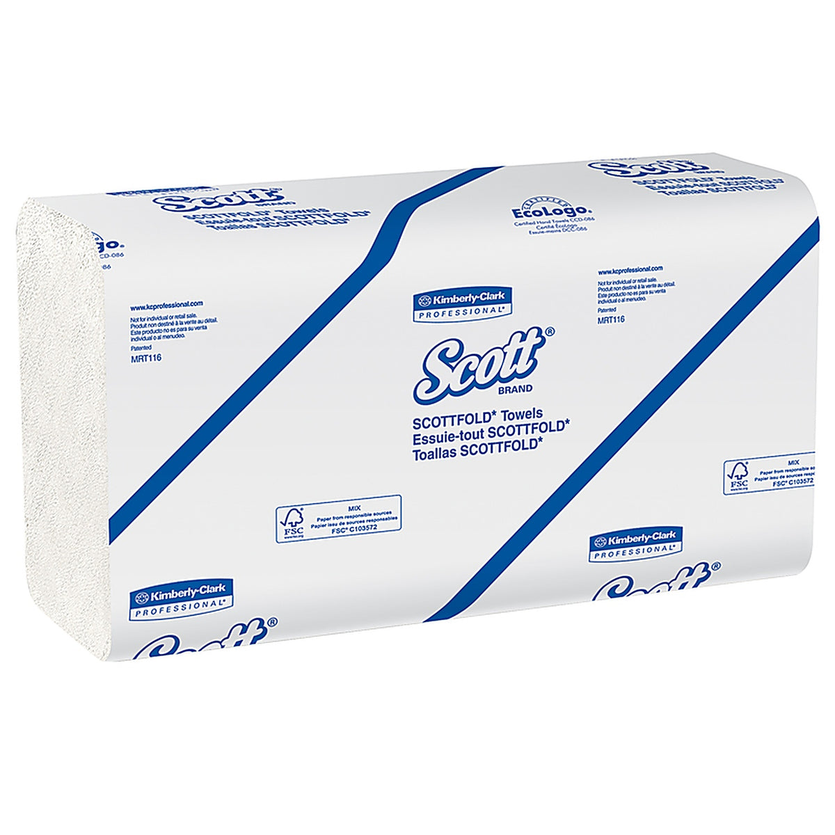 Scott 01980 fold M Towel 175 sheet 1 ply 25 pk