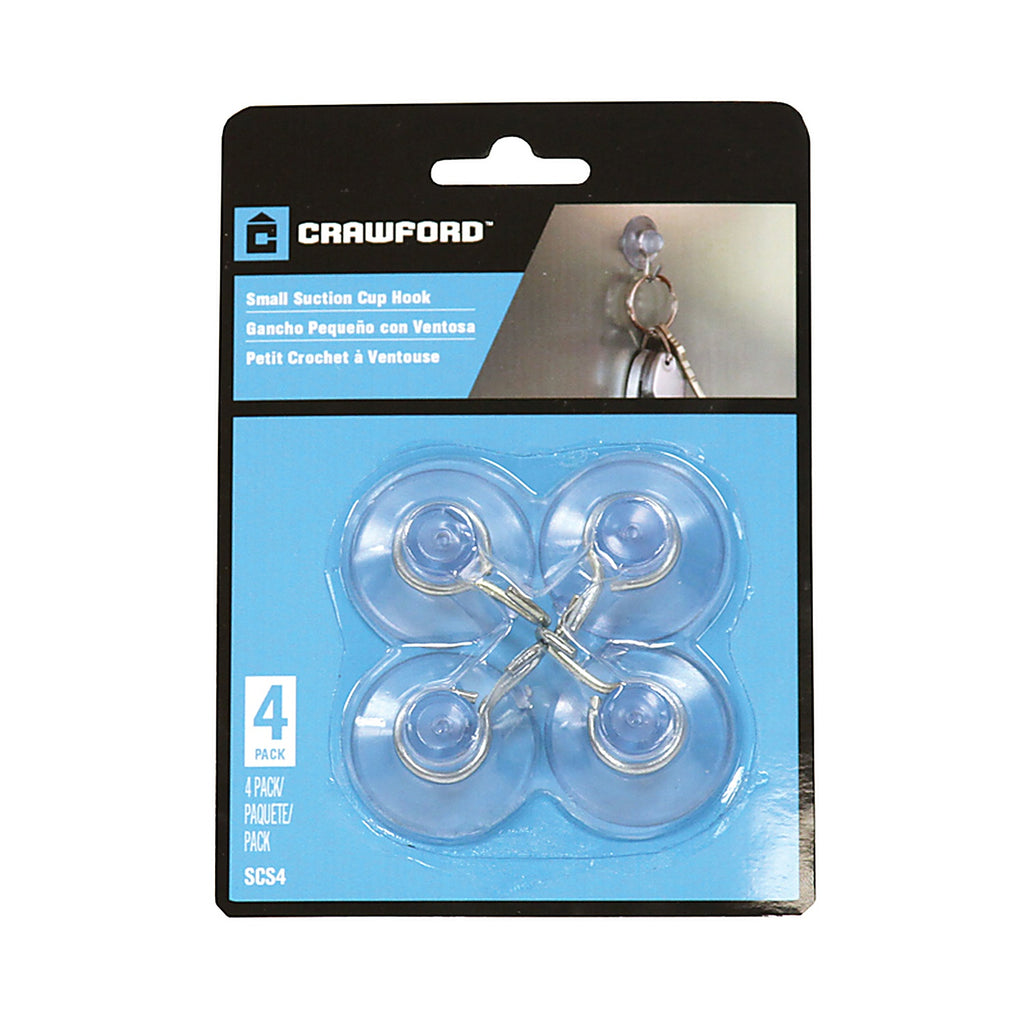 Crawford SCS4 Small Plastic Suction Cup Hook 4