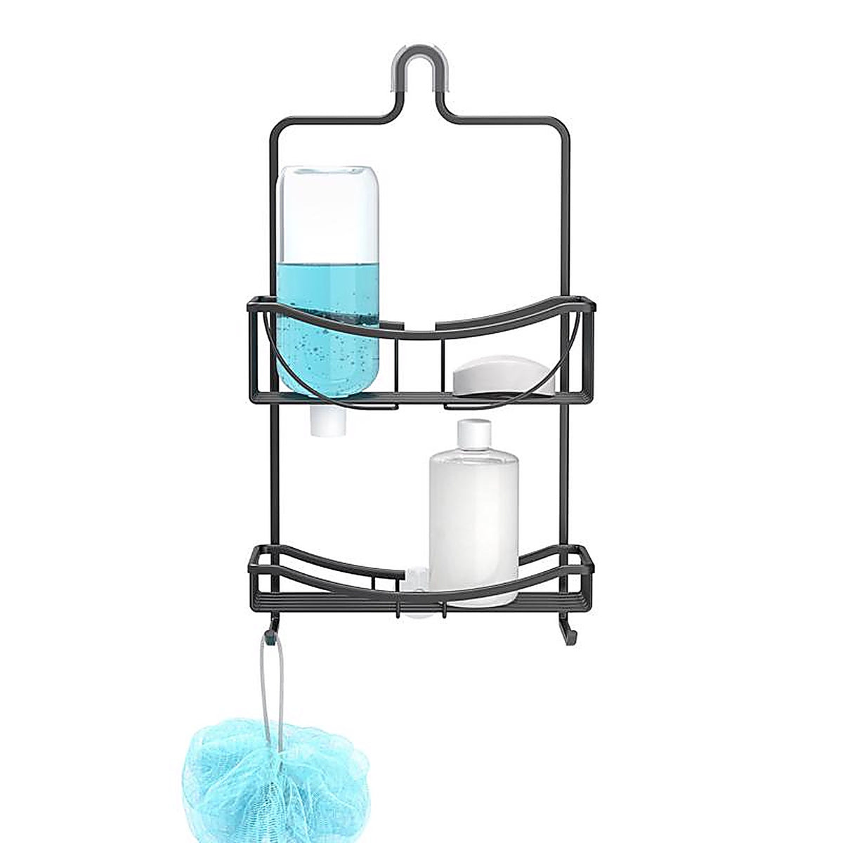 Better Living 13635 Venus 19.5 in. H X 4.5 in. W X 11 in. L Matte Black Shower Caddy