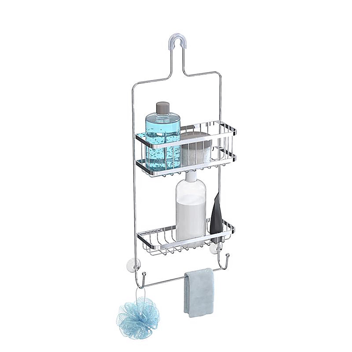 Better Living 13214 Astra 25.5 in. H X 5 in. W X 10.98 in. L Chrome Silver Shower Caddy