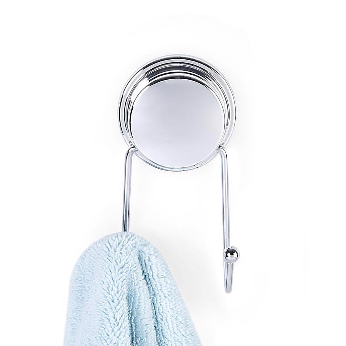 Better Living 13821 Stick N Lock Plus 4.33 in. H X 1.85 in. W X 2.36 in. L Chrome Silver Double Robe Hook