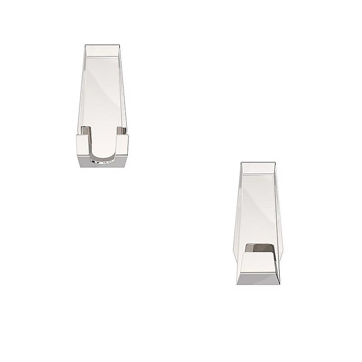 Better Living 13863 Facet 3.38 in. H X 1.25 in. W X 1.5 in. L Silver Bath Hook