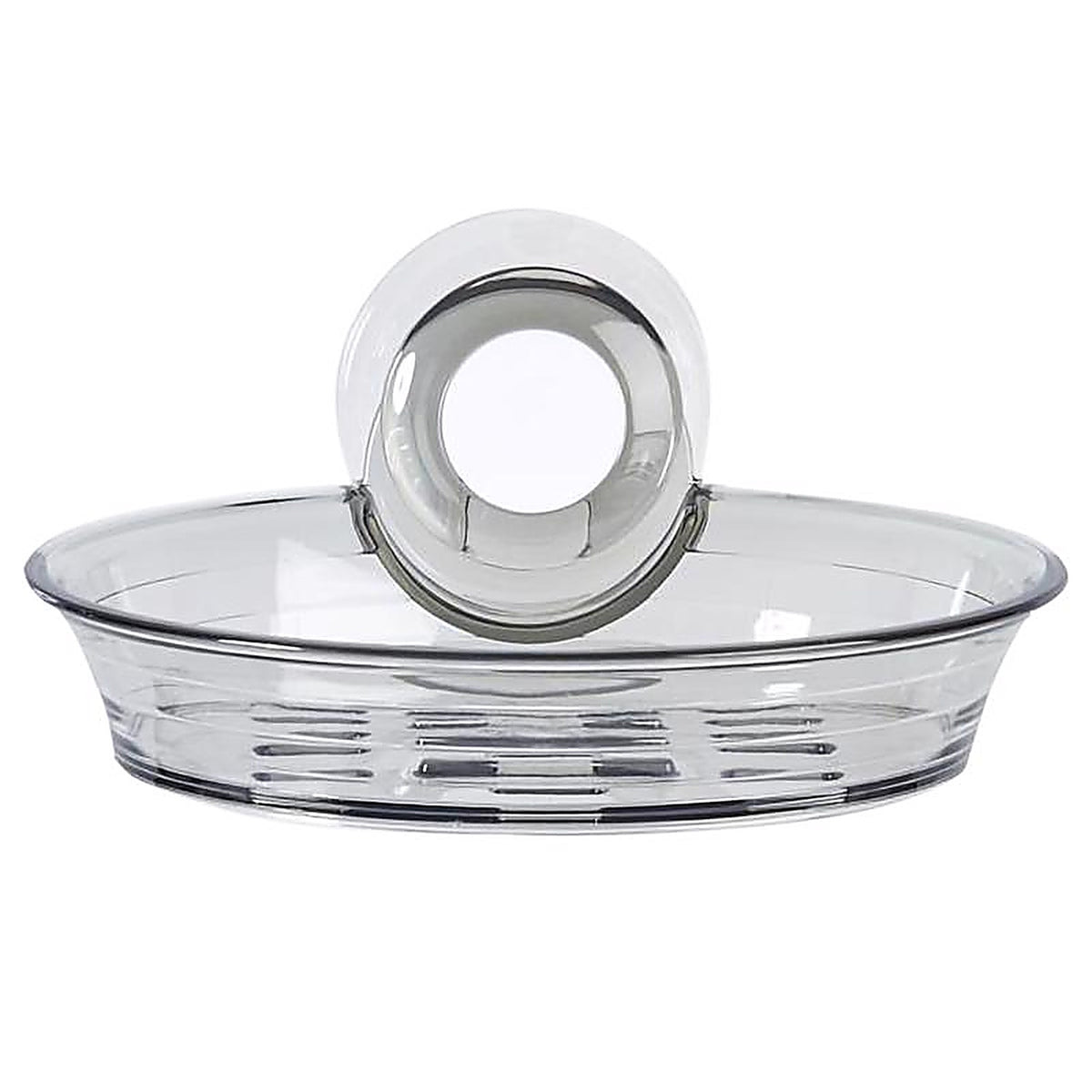 Better Living 13870 Impress Clear Gray Plastic Soap Dish