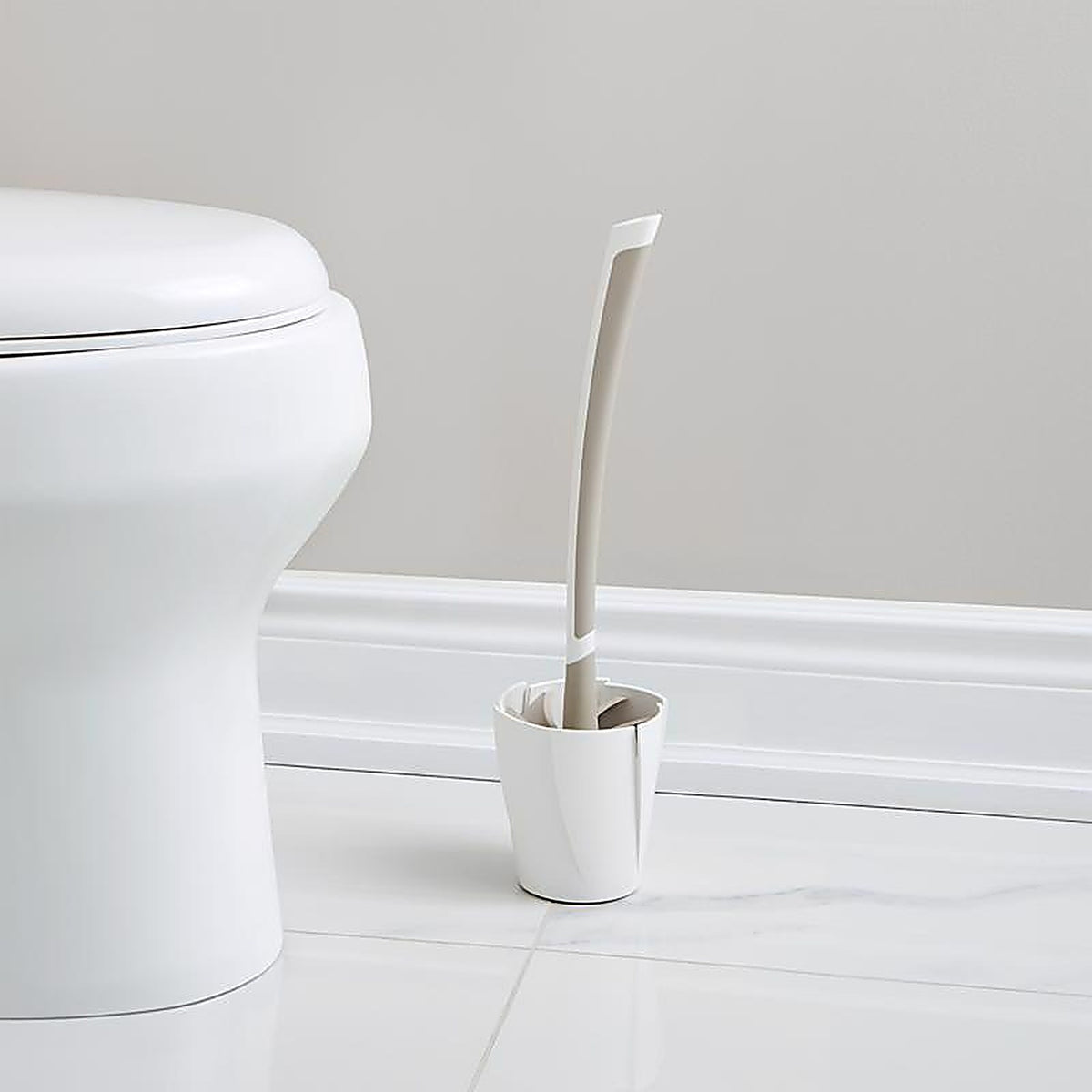 Better Living 17253 Looeez Toilet Bowl Brush & Holder White