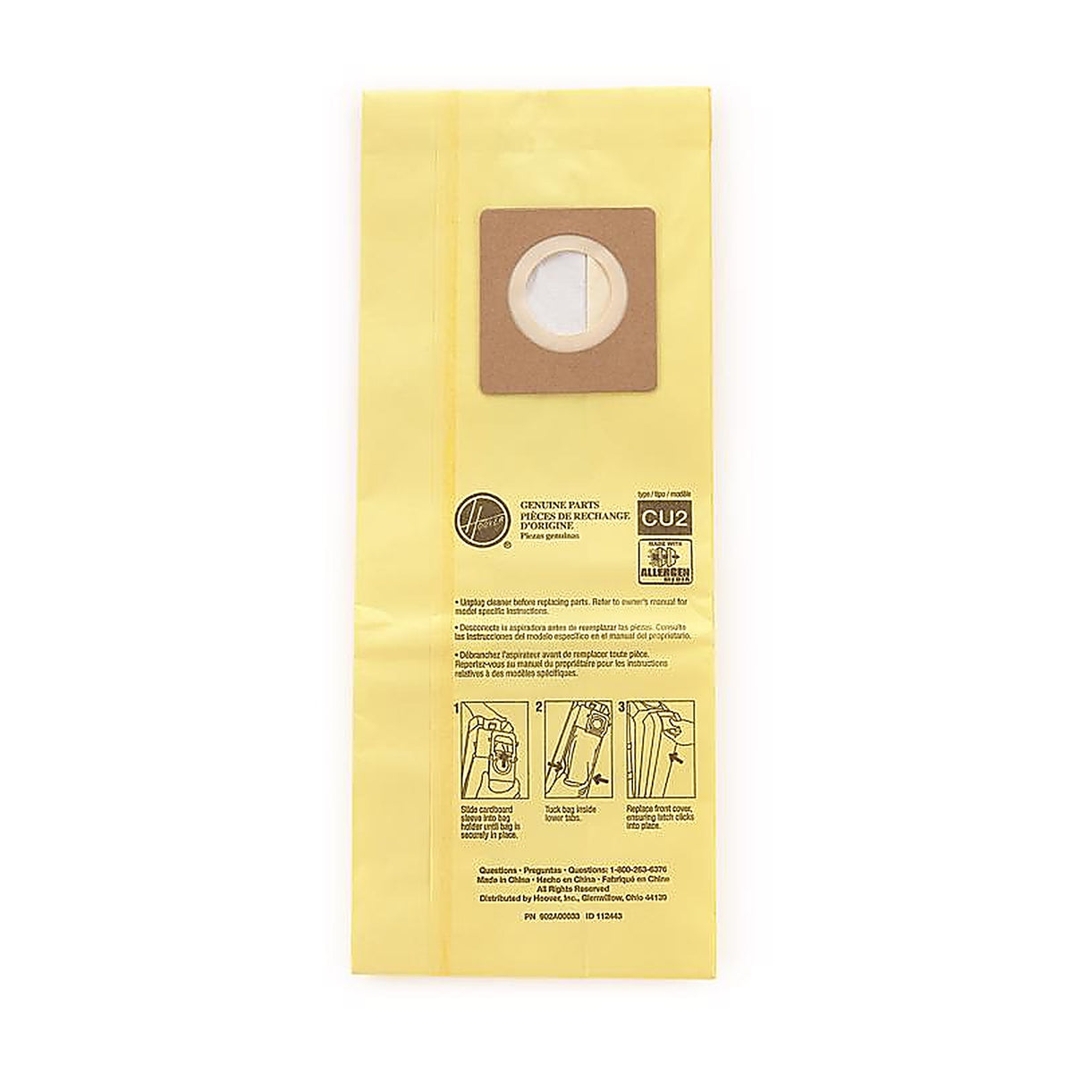 Hoover - AH10243 - Hushtone Vacuum Bag 10 Pack Ch54013, Ch54113, Ch54015 and Ch54115